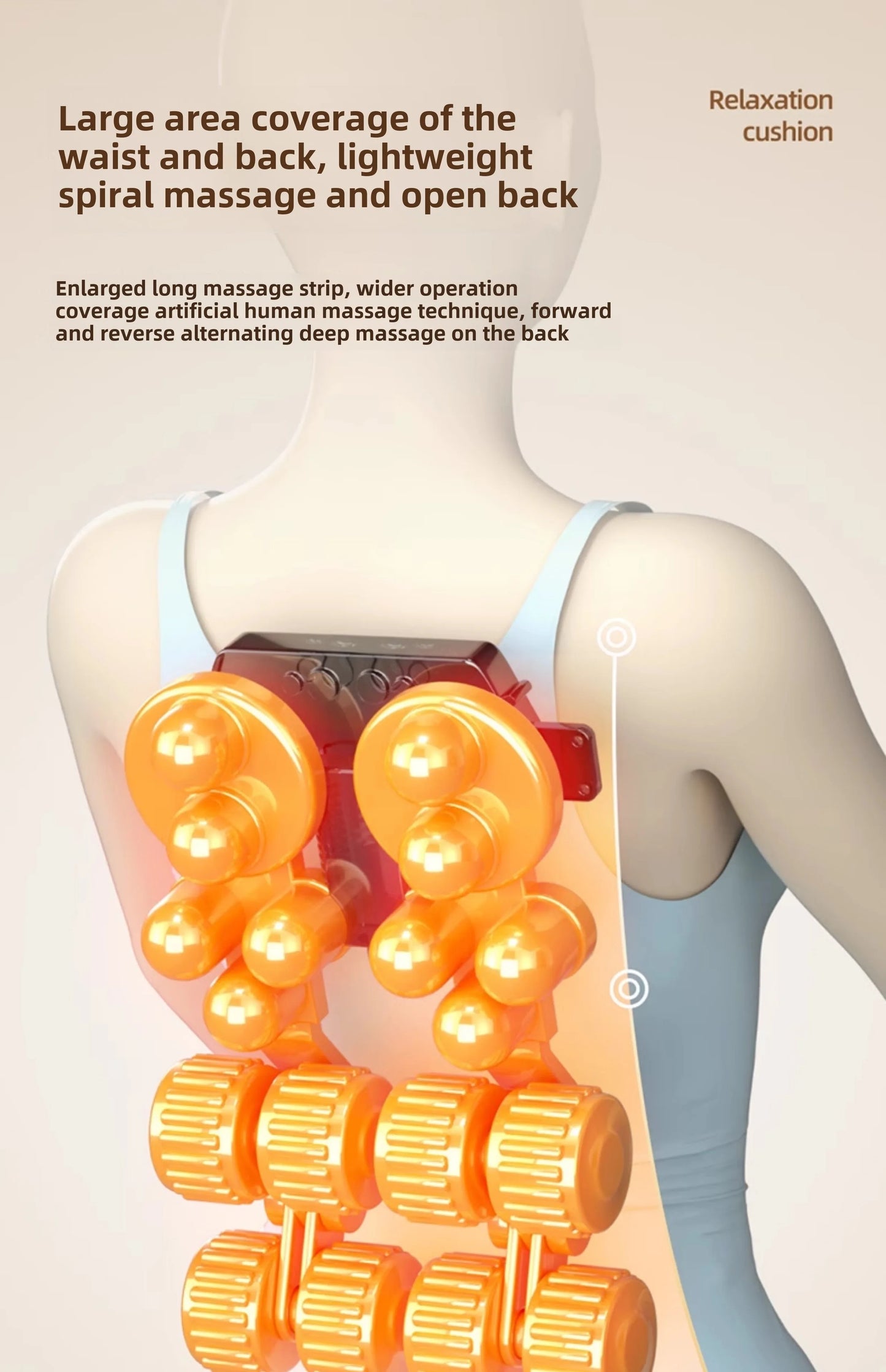 EaseLab Full-Back Shiatsu Massager