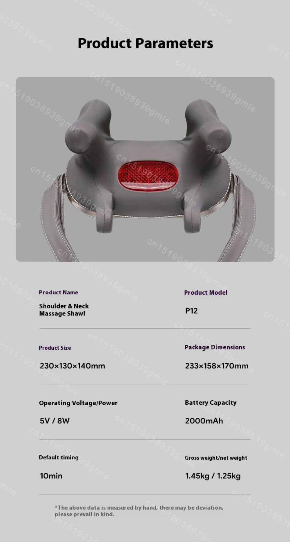 EaseLab Wireless Neck & Shoulder Shawl