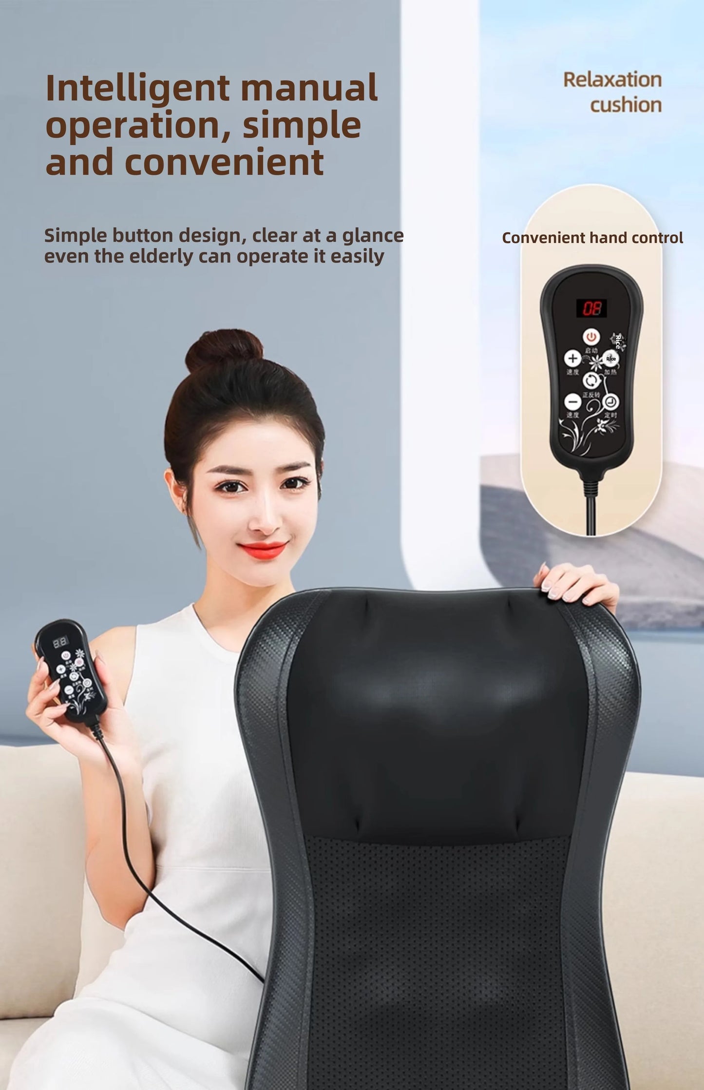 EaseLab Full-Back Shiatsu Massager