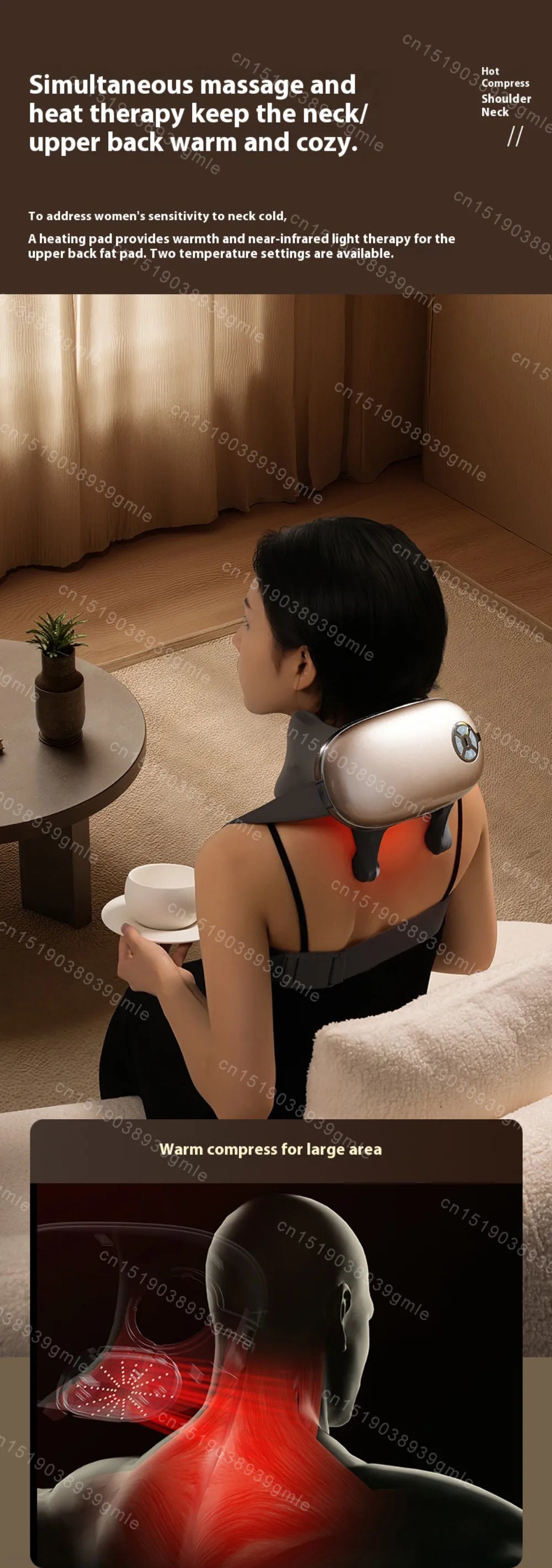 EaseLab Wireless Neck & Shoulder Shawl