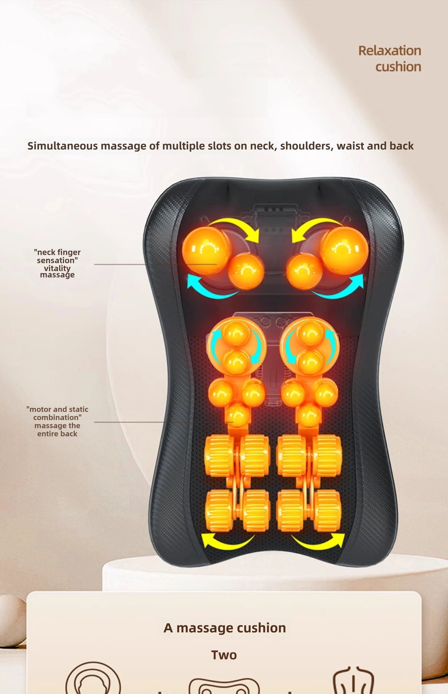 EaseLab Full-Back Shiatsu Massager